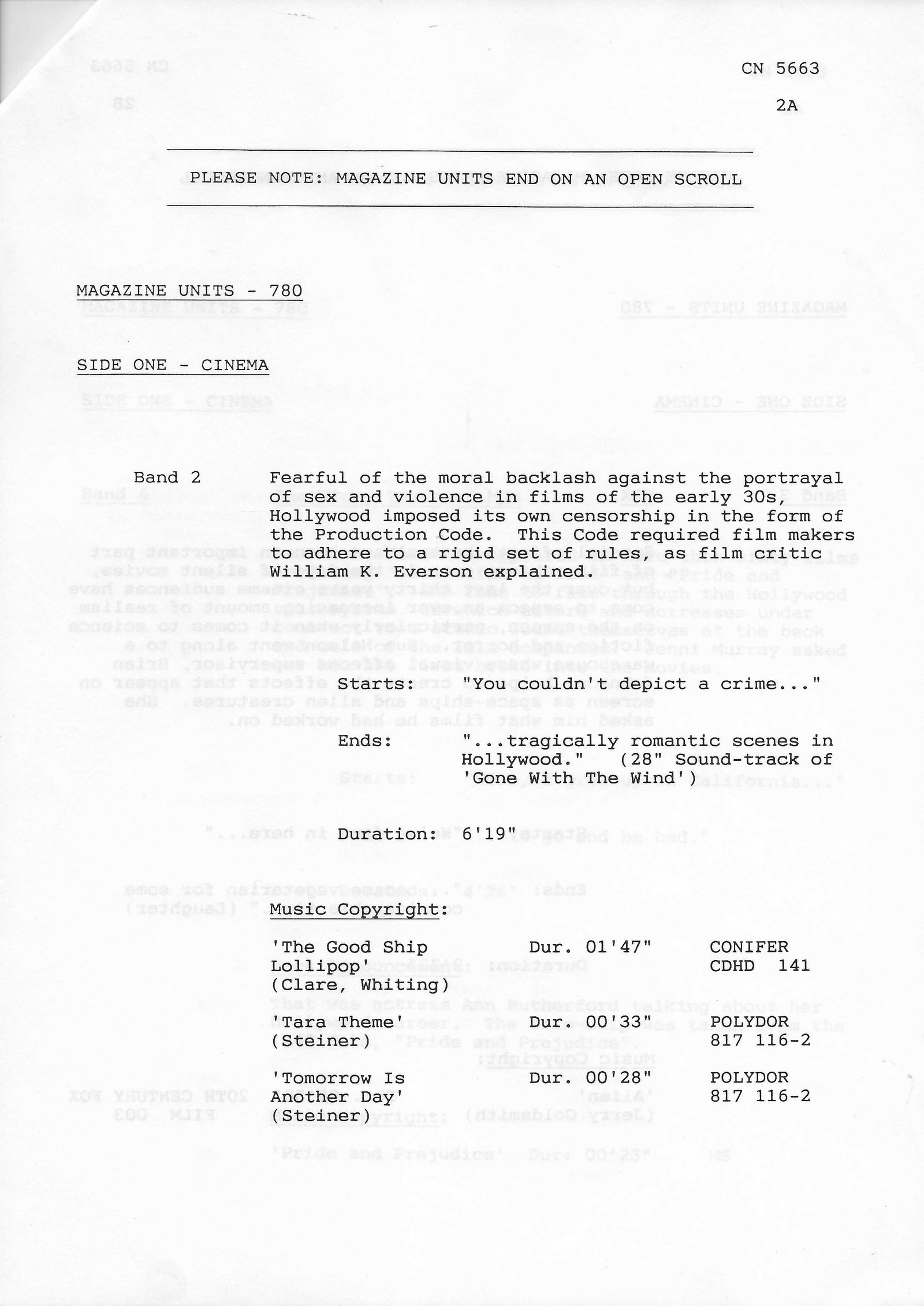 Inserts from CN 5663